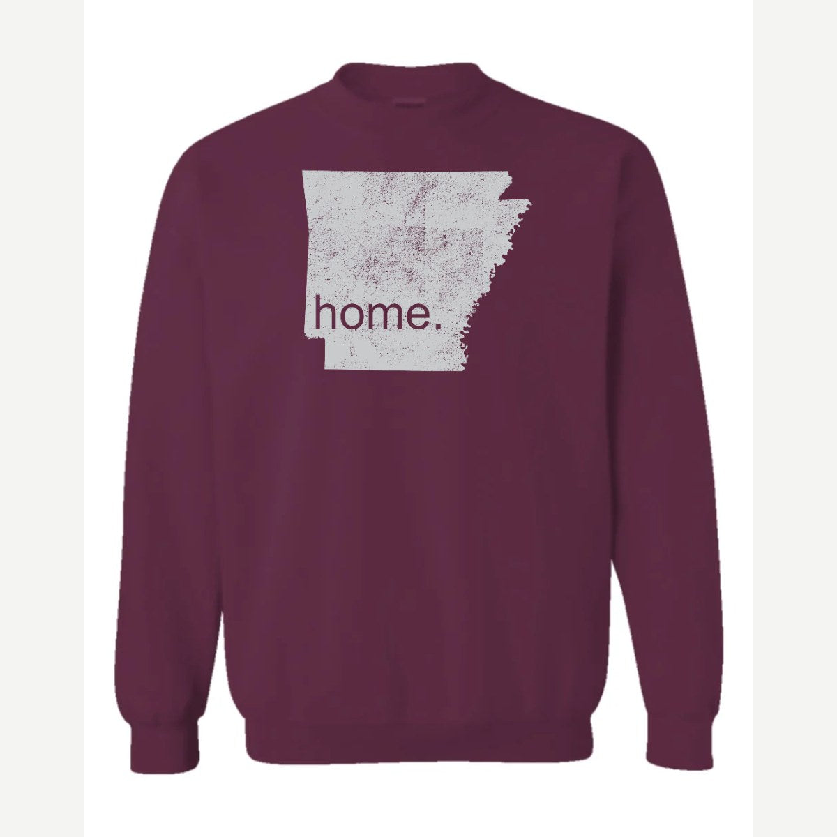 Arkansas is home. — Crewneck Sweatshirt / Maroon
