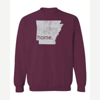 Arkansas is home. — Crewneck Sweatshirt / Maroon