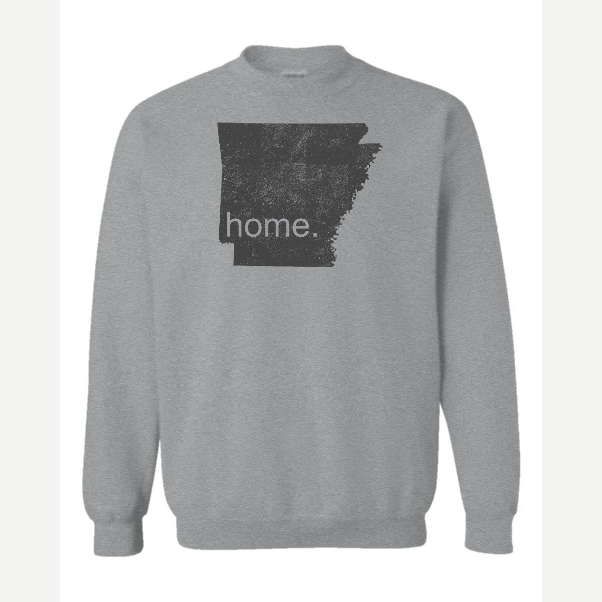 Arkansas is home. — Crewneck Sweatshirt / Sport Grey