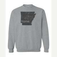 Arkansas is home. — Crewneck Sweatshirt / Sport Grey