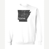 Arkansas is home. — Crewneck Sweatshirt / White