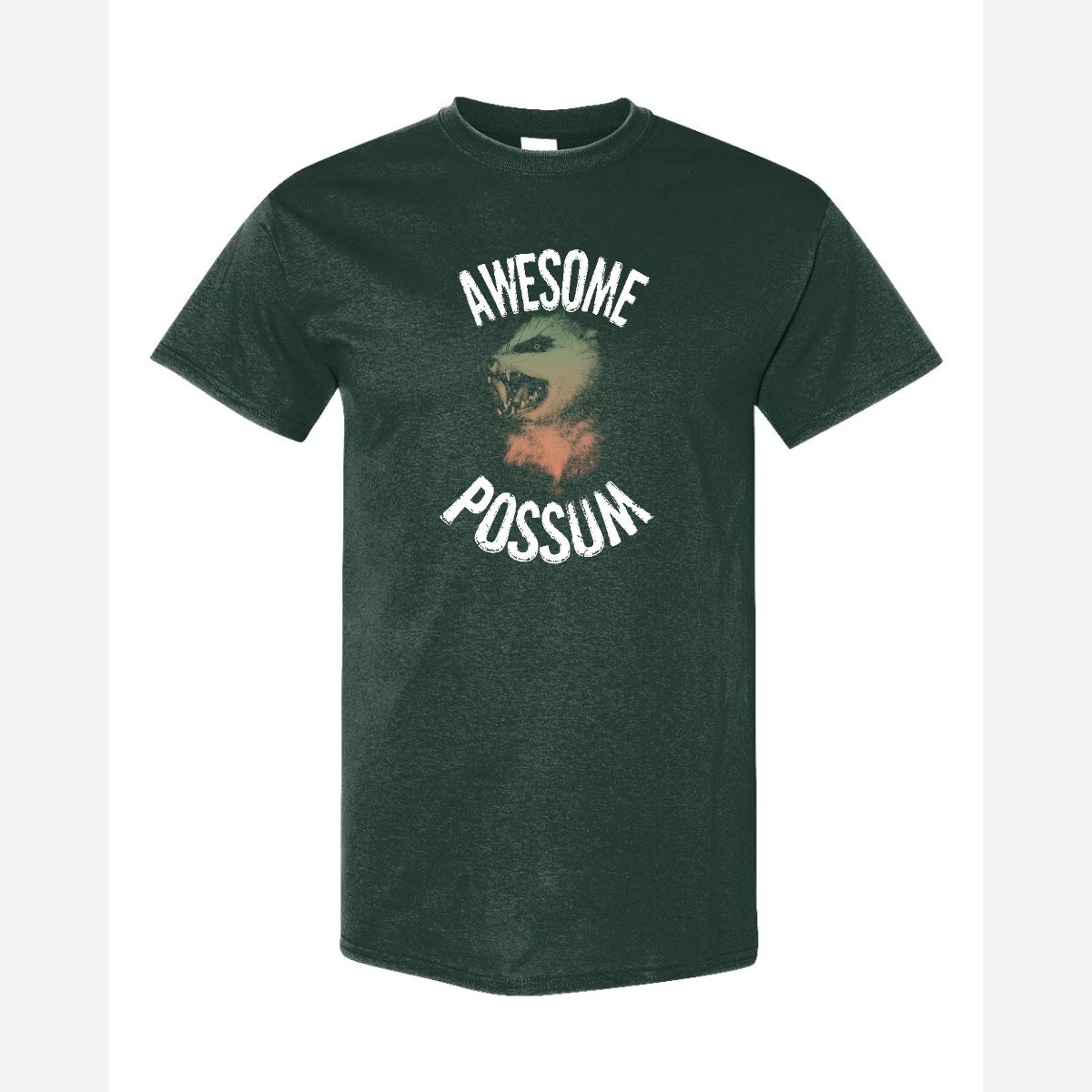 Awesome Possum — Classic Tee / Forest Green