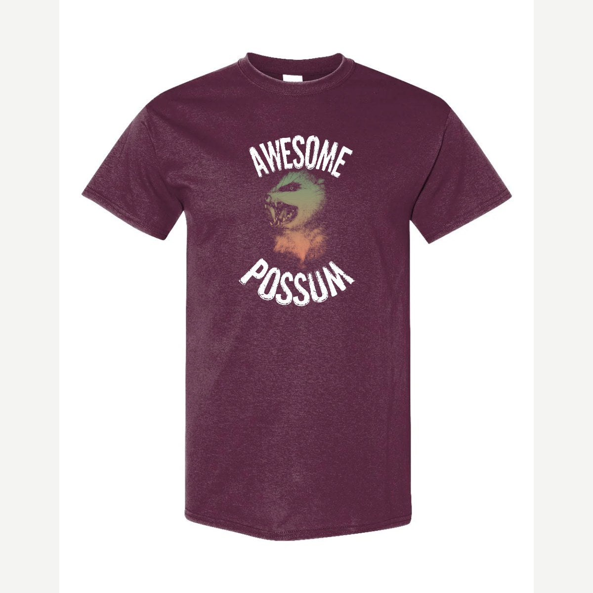 Awesome Possum — Classic Tee / Maroon
