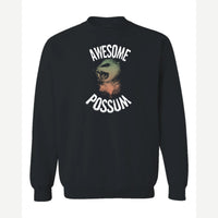 Awesome Possum — Crewneck Sweatshirt / Black