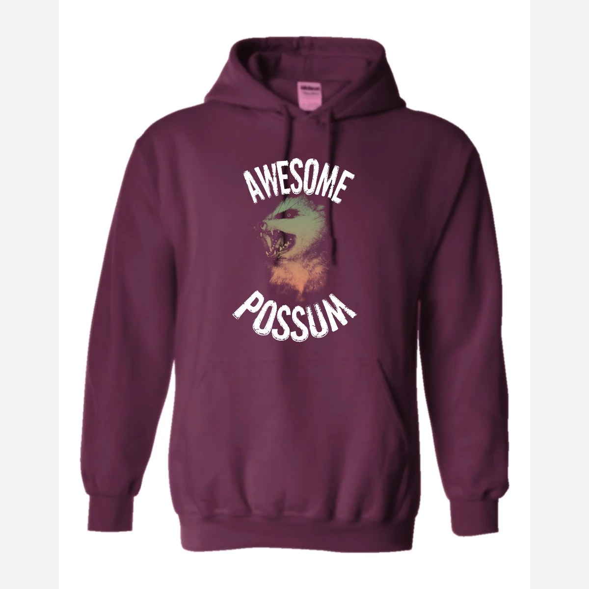 Awesome Possum — Hoodie / Maroon