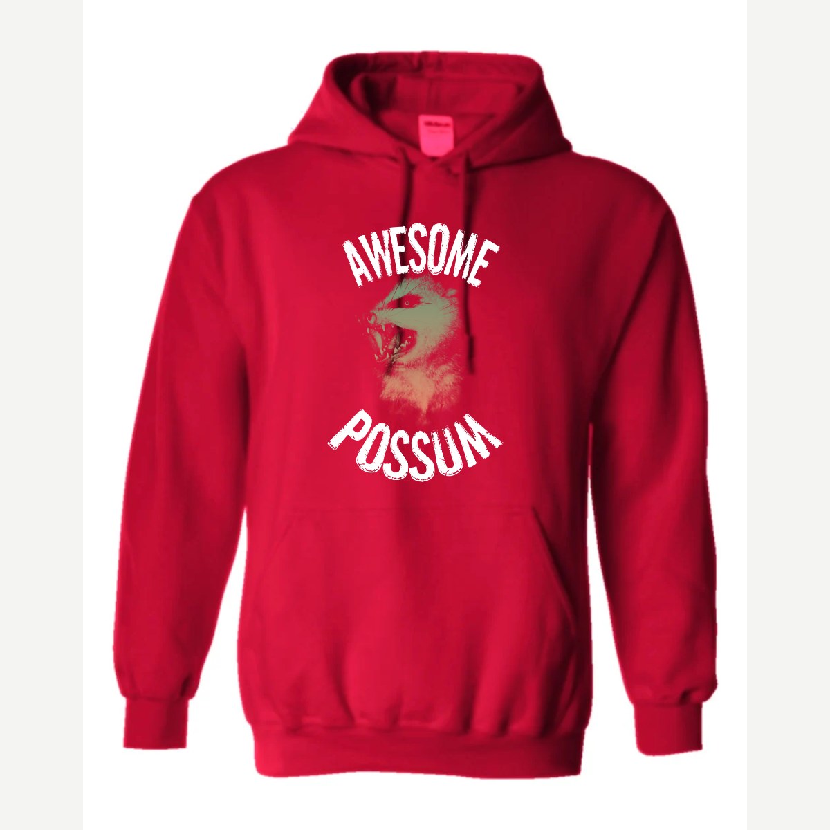 Awesome Possum — Hoodie / Red