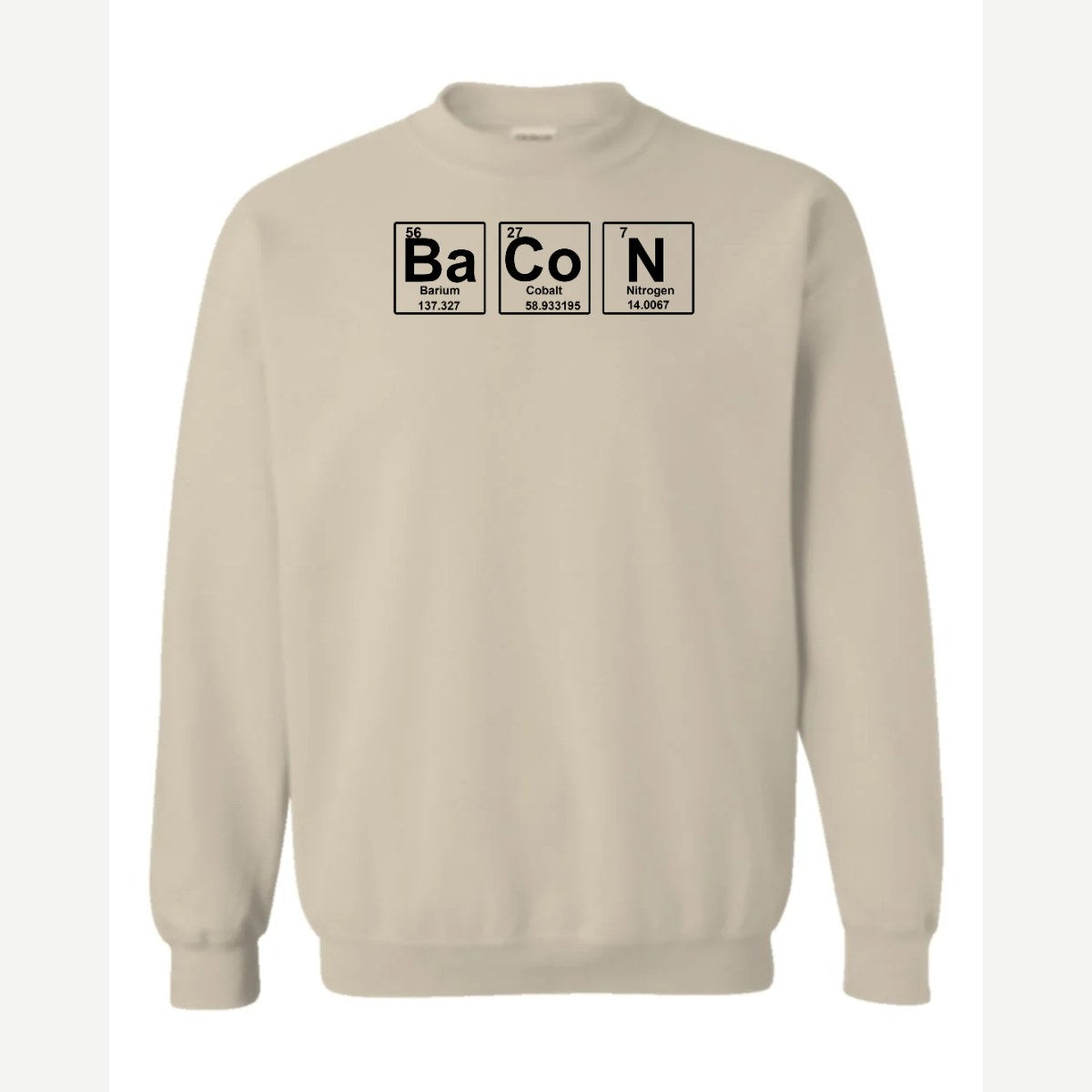 Bacon Element — Crewneck Sweatshirt / Sand