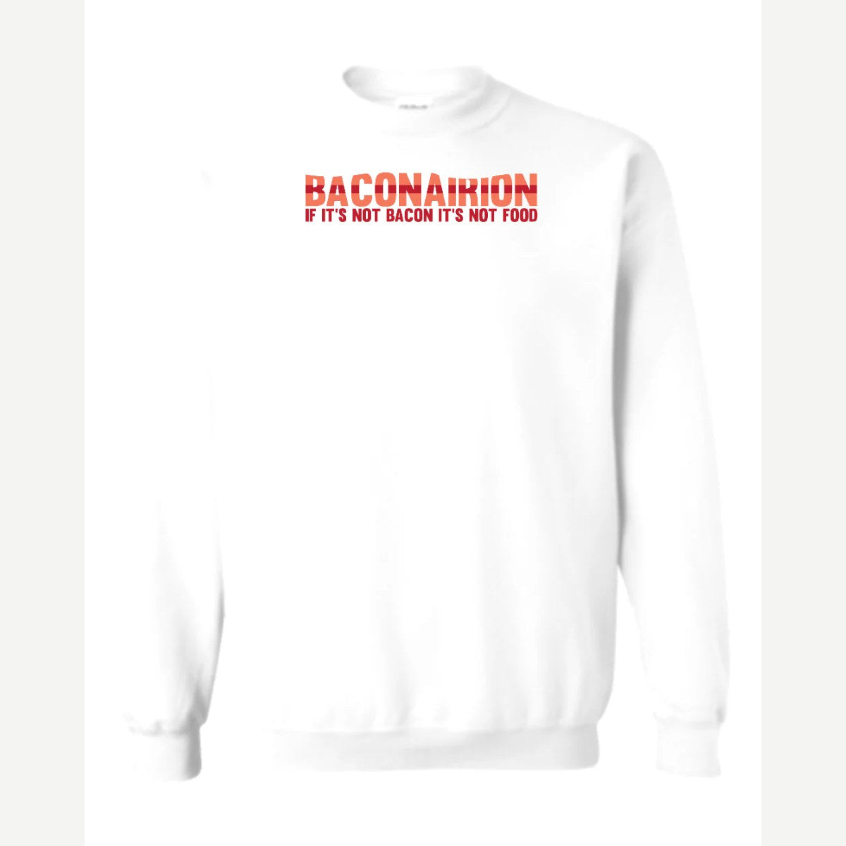 Baconarion — Crewneck Sweatshirt / White