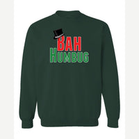 Bah Humbug — Crewneck Sweatshirt / Forest Green