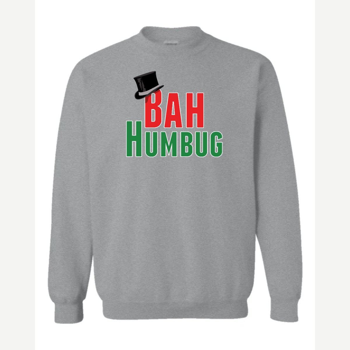 Bah Humbug — Crewneck Sweatshirt / Sport Grey