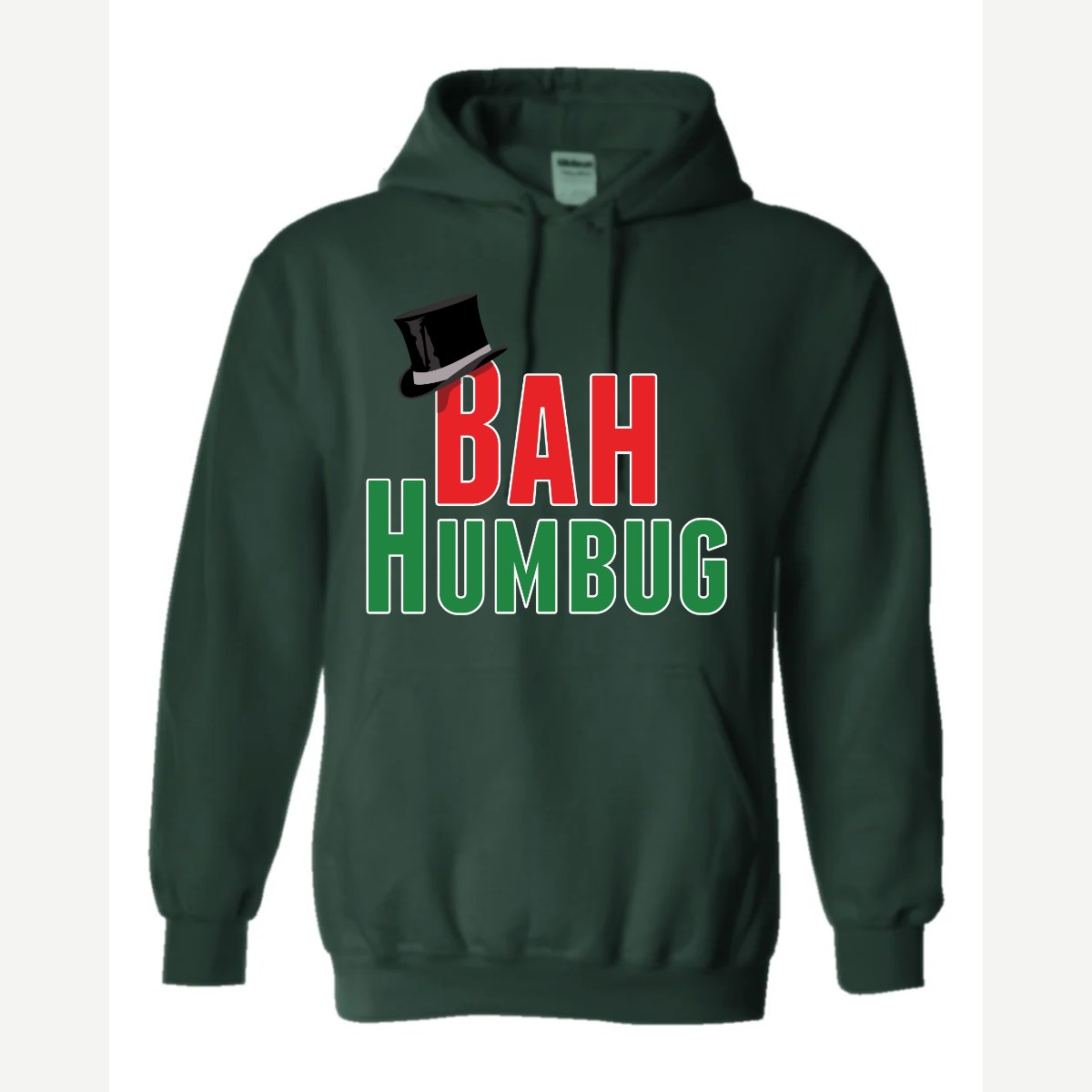 Bah Humbug — Hoodie / Forest Green