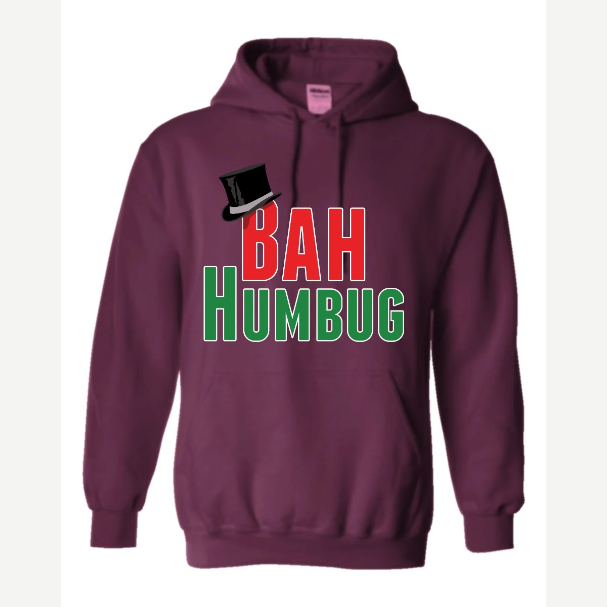 Bah Humbug — Hoodie / Maroon