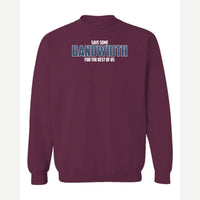 Bandwidth — Crewneck Sweatshirt / Maroon