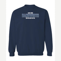 Bandwidth — Crewneck Sweatshirt / Navy