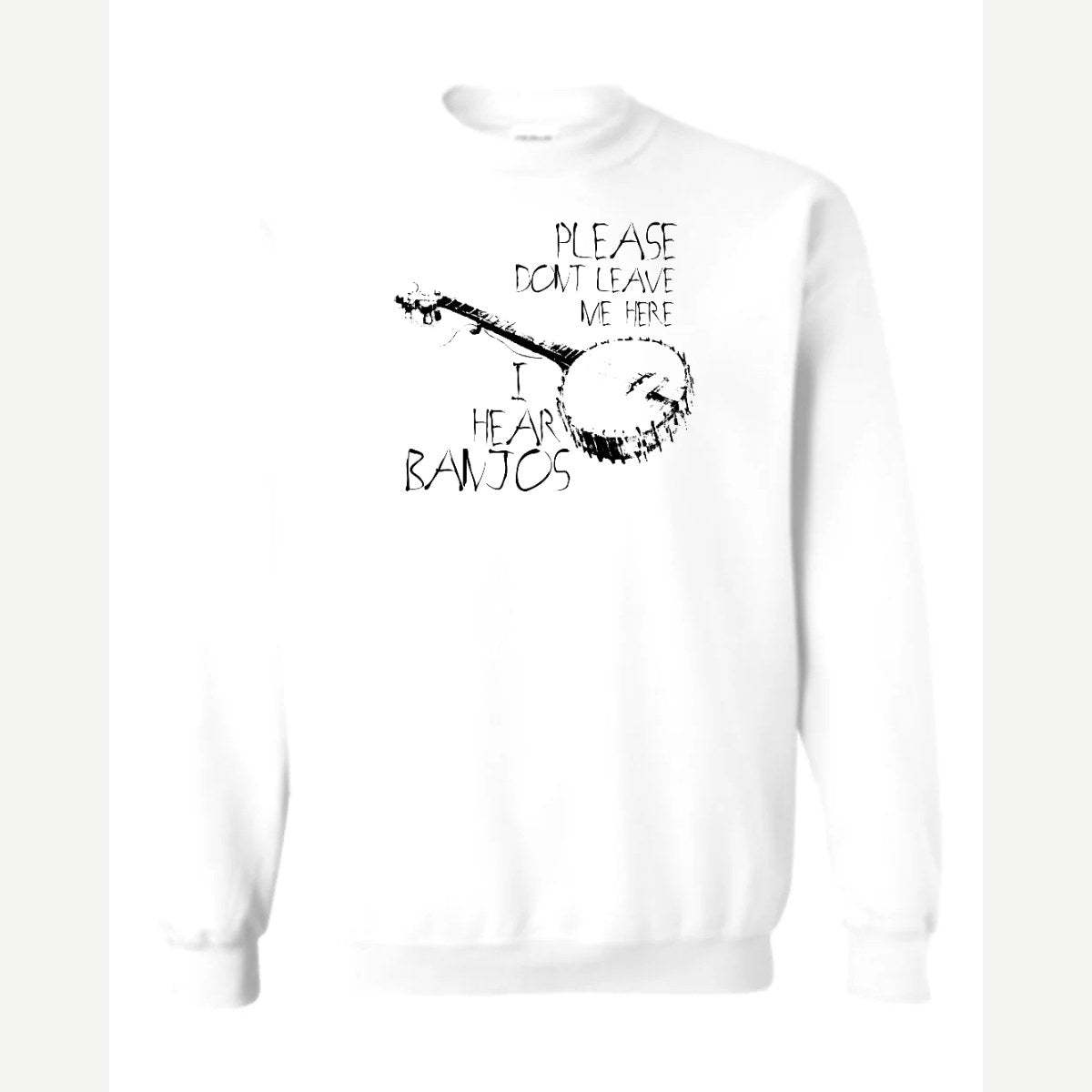 Banjos — Crewneck Sweatshirt / White