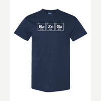BaZnGa Periodic Elements — Classic Tee / Navy
