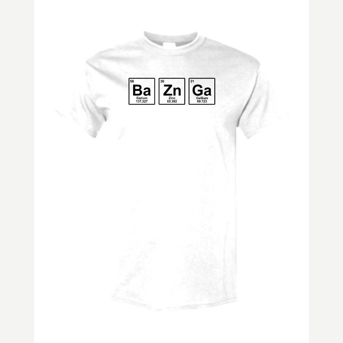 BaZnGa Periodic Elements — Classic Tee / White