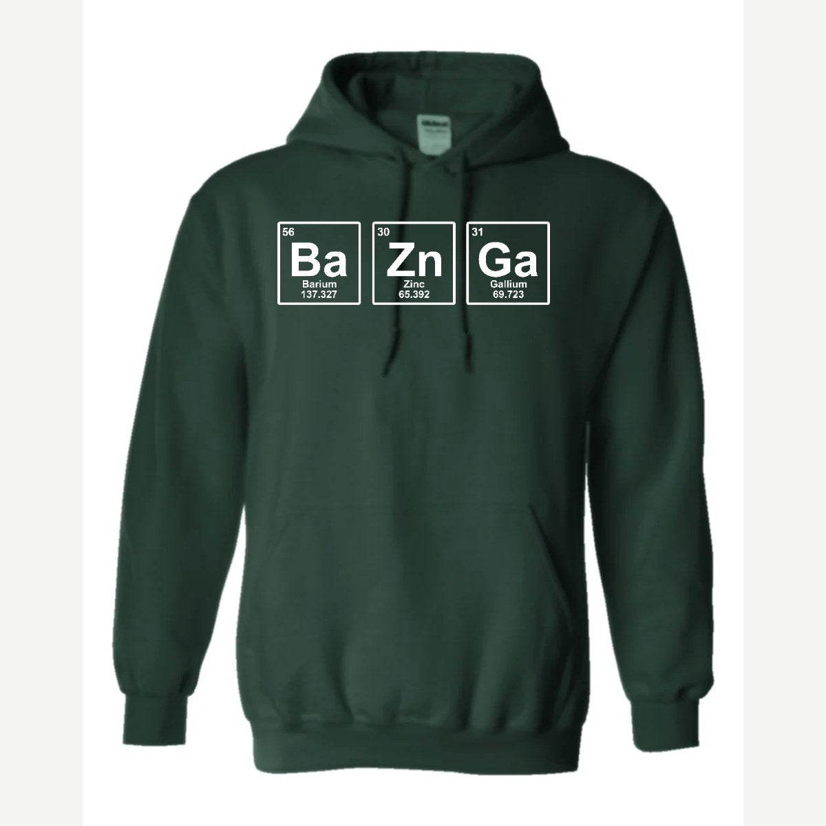 BaZnGa Periodic Elements — Hoodie / Forest Green