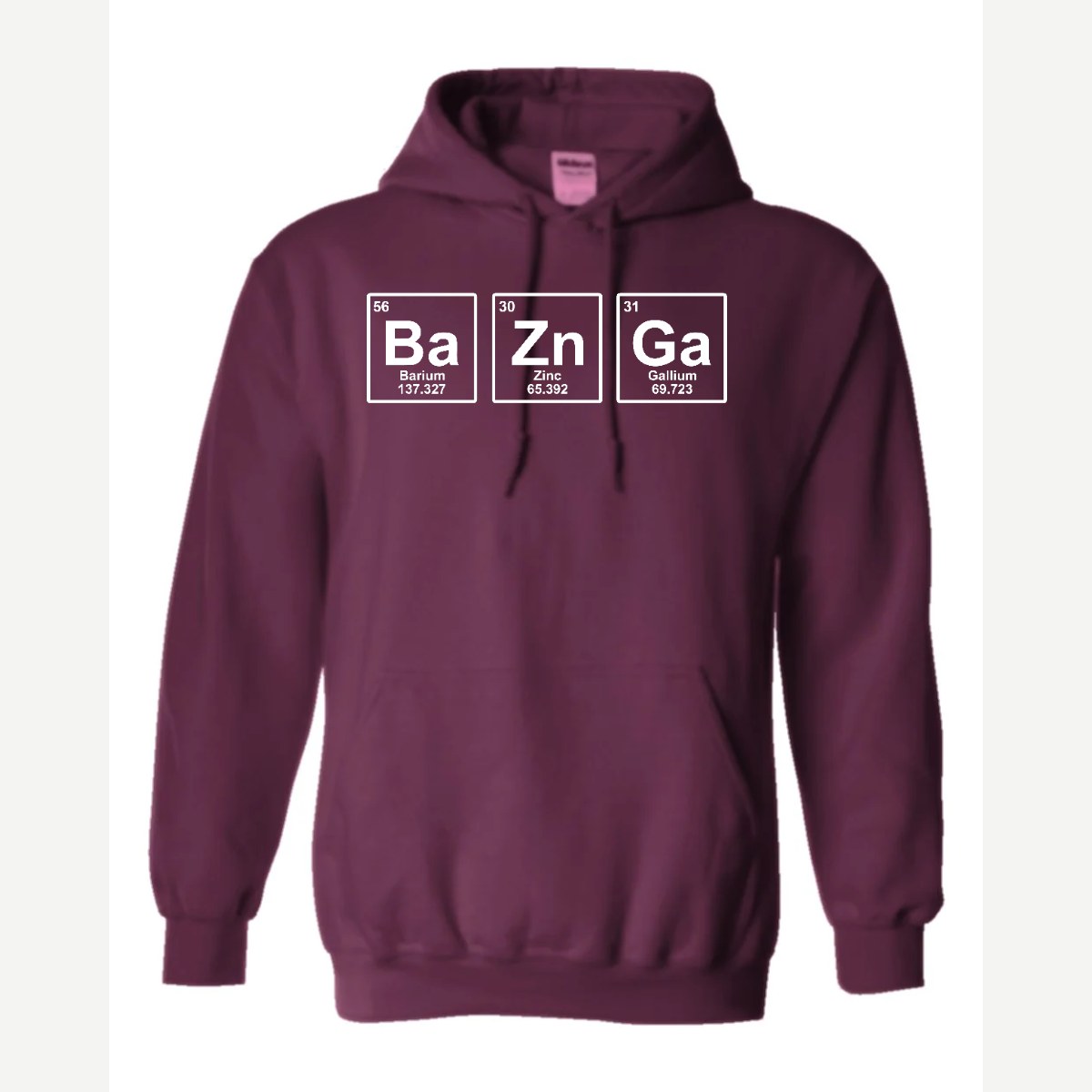 BaZnGa Periodic Elements — Hoodie / Maroon