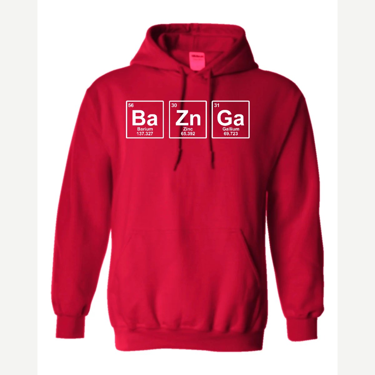 BaZnGa Periodic Elements — Hoodie / Red