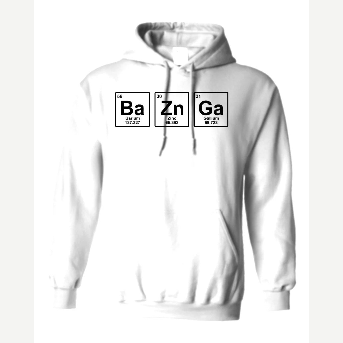 BaZnGa Periodic Elements — Hoodie / White
