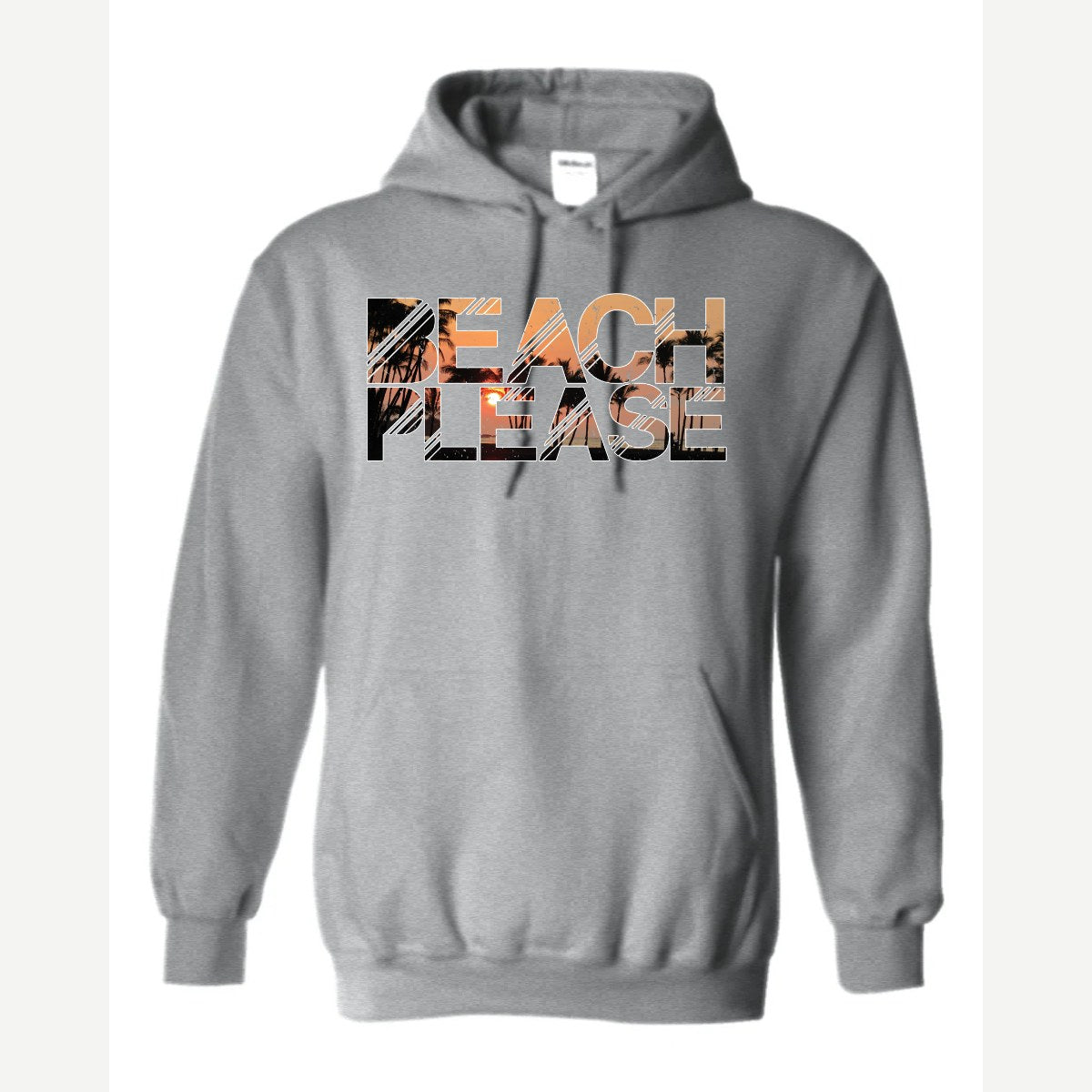 Beach Please — Hoodie / Sport Grey