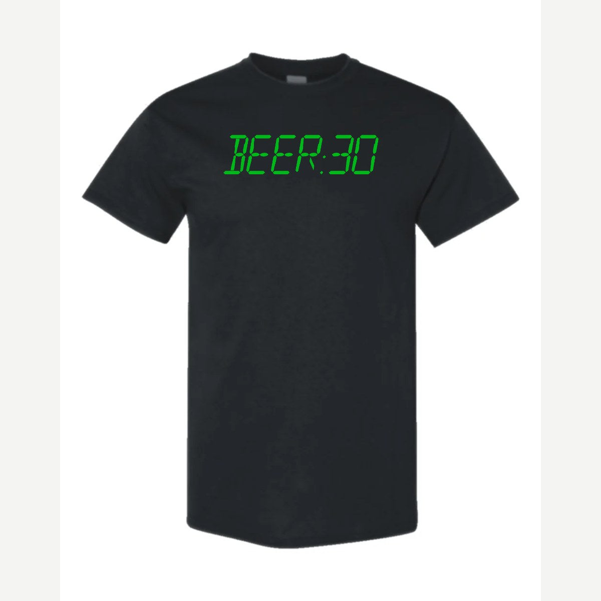 BEER:30 (Digital Clock) — Classic Tee / Black