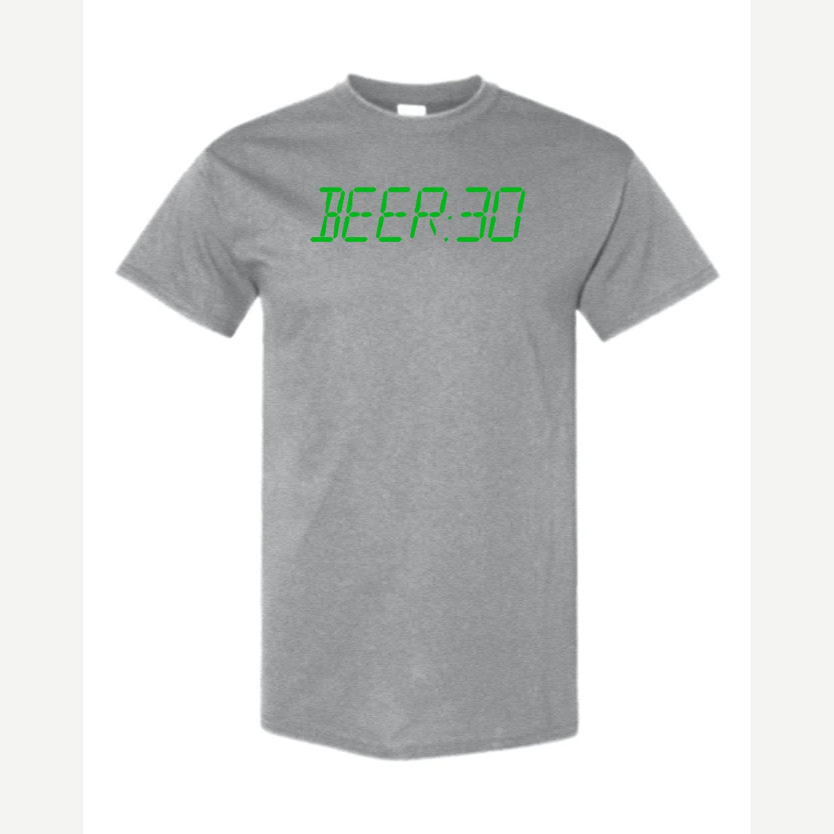BEER:30 (Digital Clock) — Classic Tee / Sport Grey