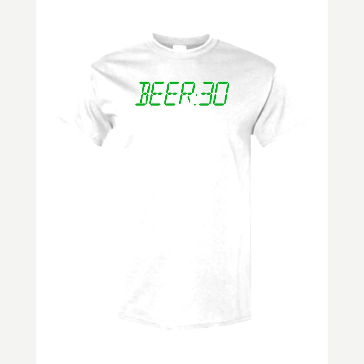 BEER:30 (Digital Clock) — Classic Tee / White