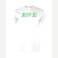 BEER:30 (Digital Clock) — Classic Tee / White