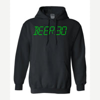BEER:30 (Digital Clock) — Hoodie / Black