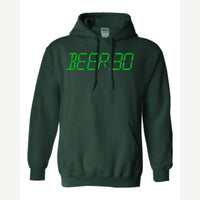 BEER:30 (Digital Clock) — Hoodie / Forest Green