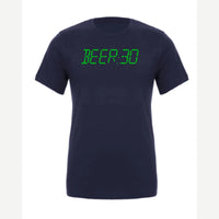 BEER:30 (Digital Clock) — Premium Tee / Navy
