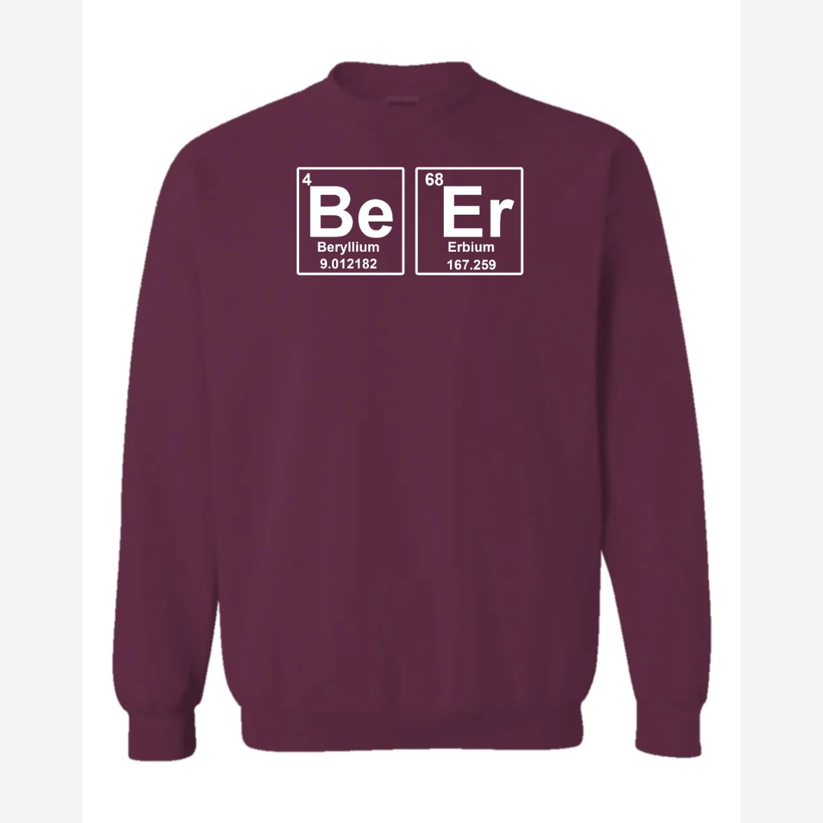 Beer Element — Crewneck Sweatshirt / Maroon