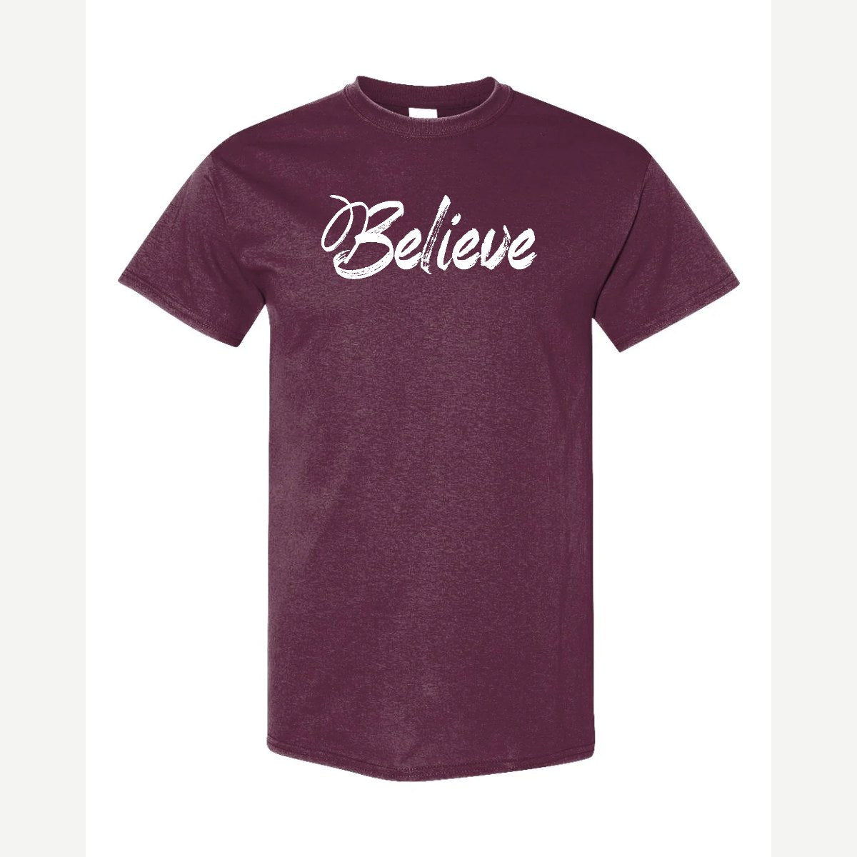 Believe — Classic Tee / Maroon