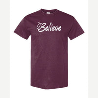 Believe — Classic Tee / Maroon