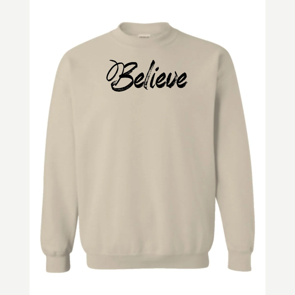 Believe — Crewneck Sweatshirt / Sand