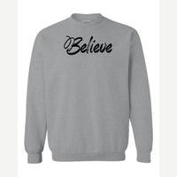 Believe — Crewneck Sweatshirt / Sport Grey