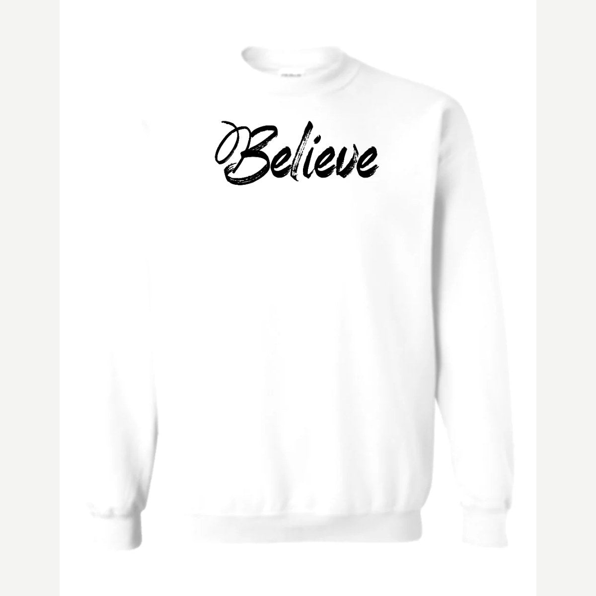 Believe — Crewneck Sweatshirt / White