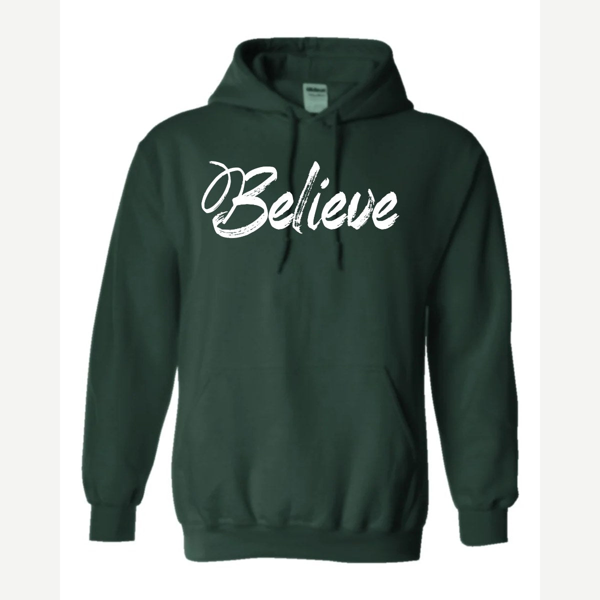Believe — Hoodie / Forest Green
