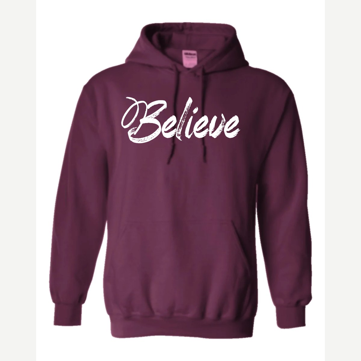 Believe — Hoodie / Maroon