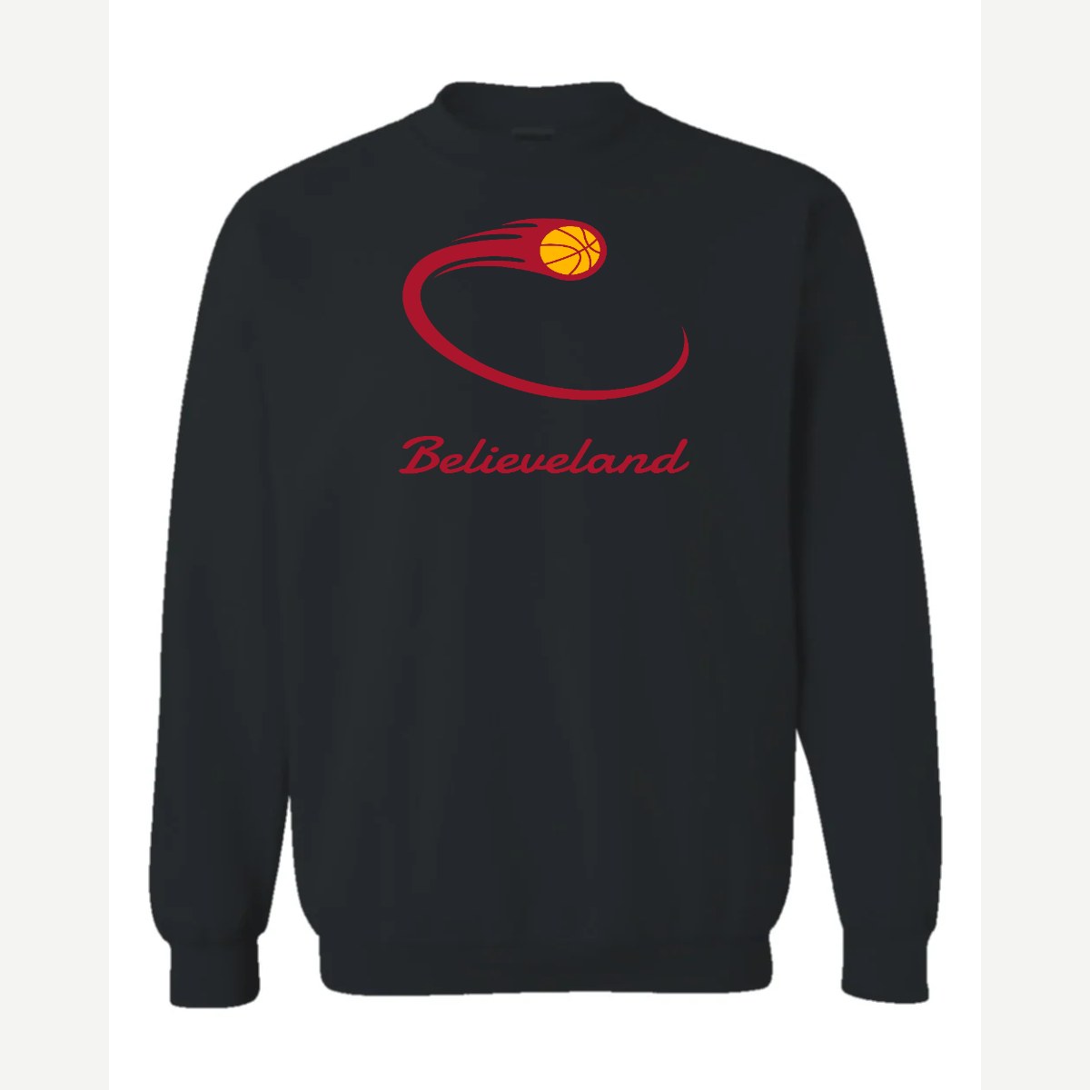 Believeland — Crewneck Sweatshirt / Black