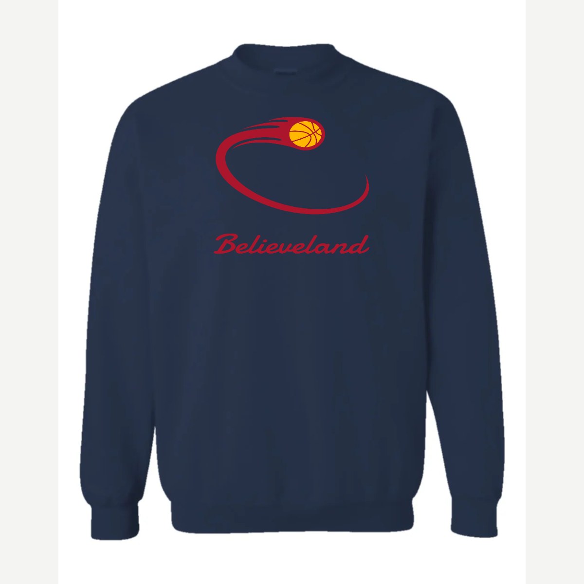 Believeland — Crewneck Sweatshirt / Navy