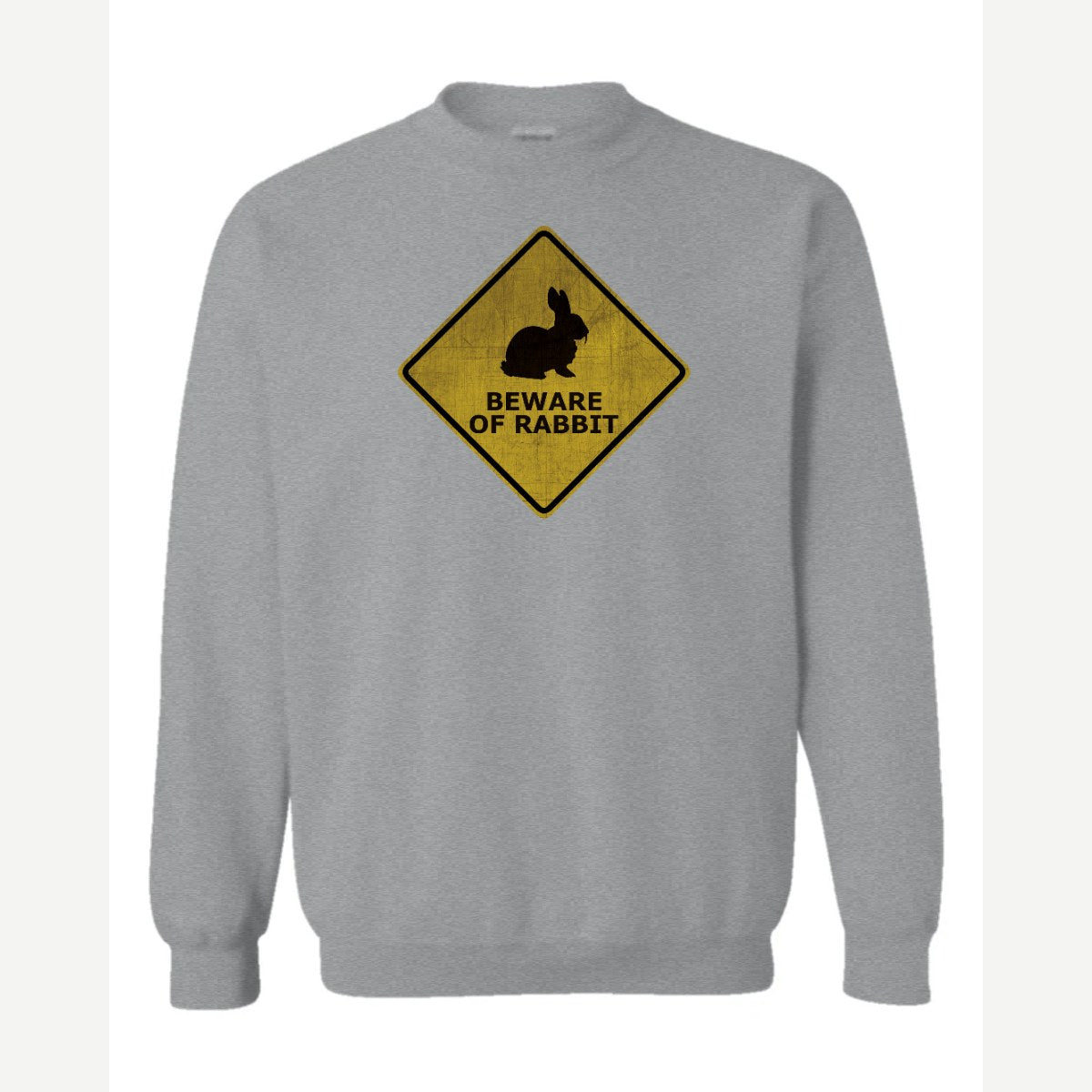 Beware Rabbit — Crewneck Sweatshirt / Sport Grey