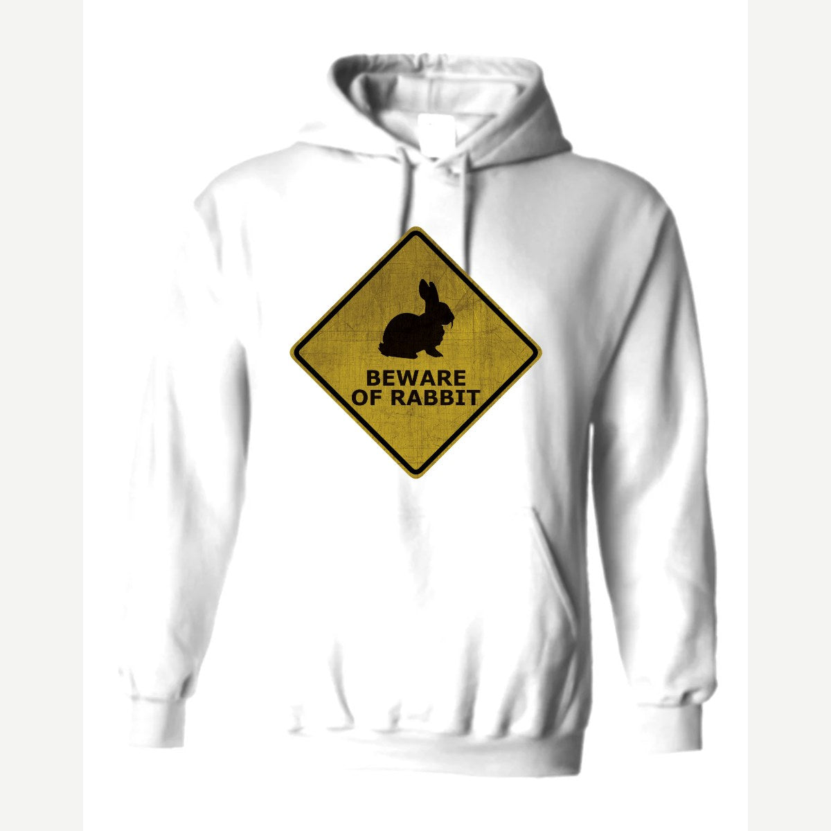 Beware Rabbit — Hoodie / White