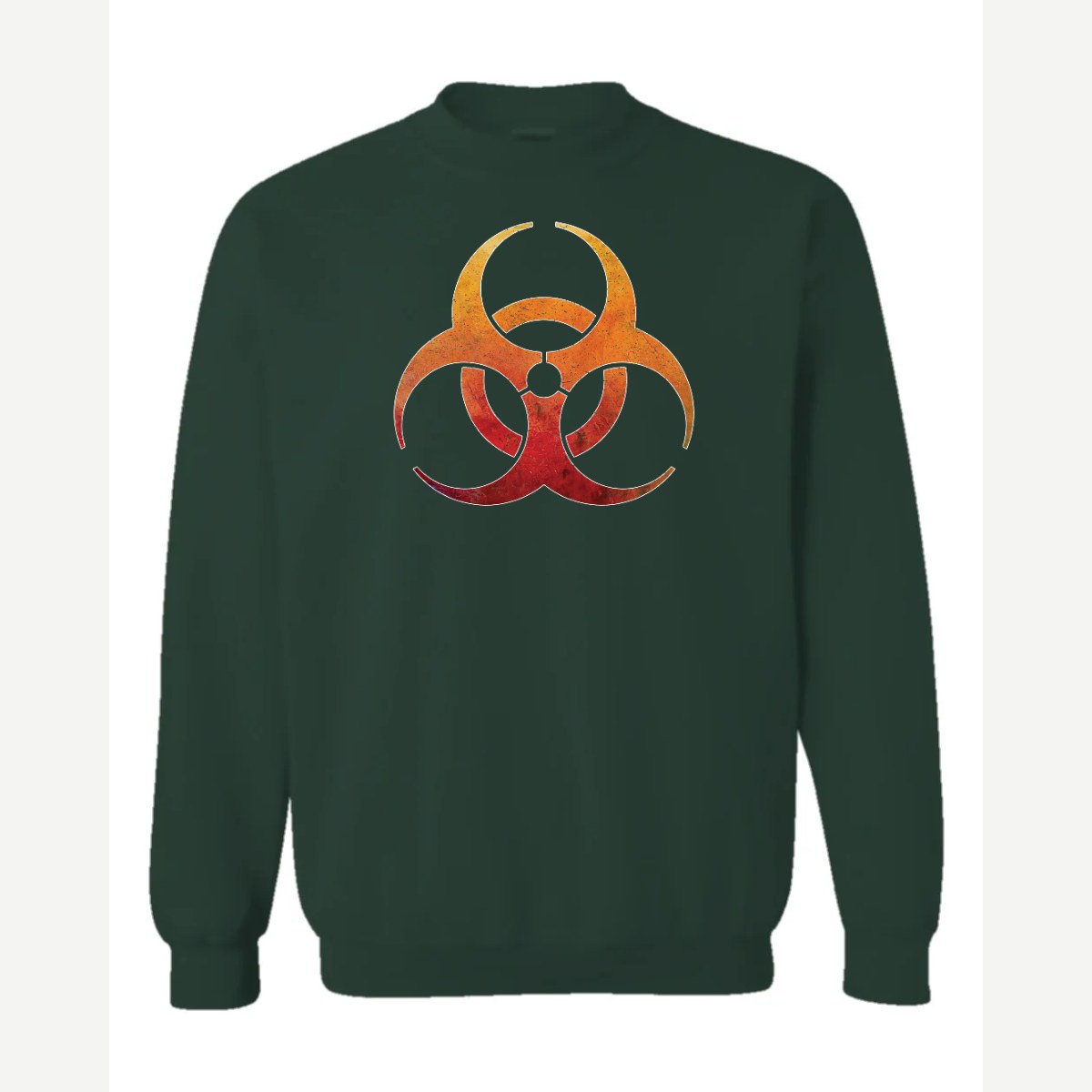 Biohazard — Crewneck Sweatshirt / Forest Green