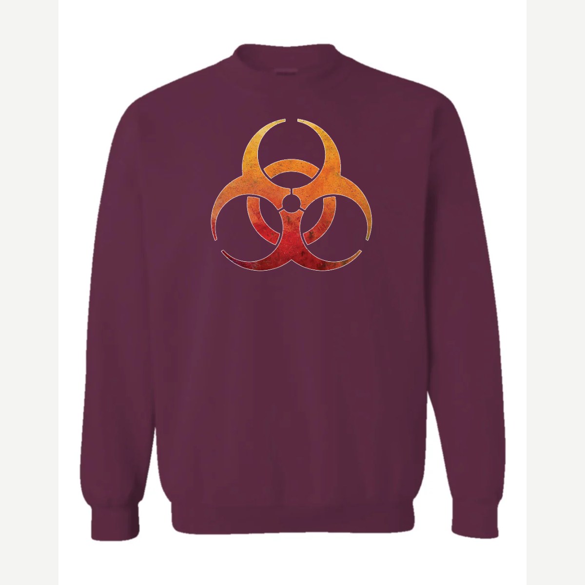 Biohazard — Crewneck Sweatshirt / Maroon