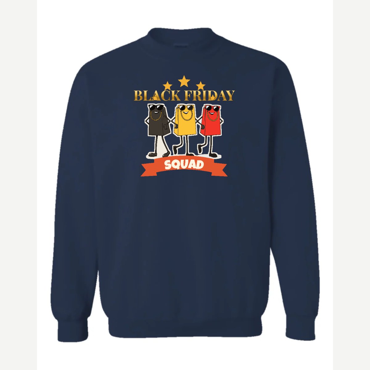 Black Friday Squad — Crewneck Sweatshirt / Navy