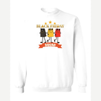 Black Friday Squad — Crewneck Sweatshirt / White