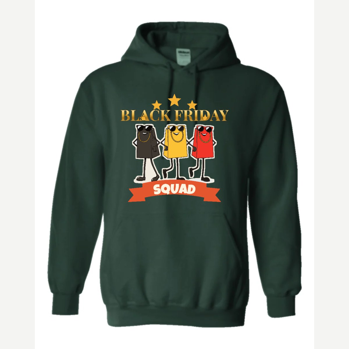 Black Friday Squad — Hoodie / Forest Green